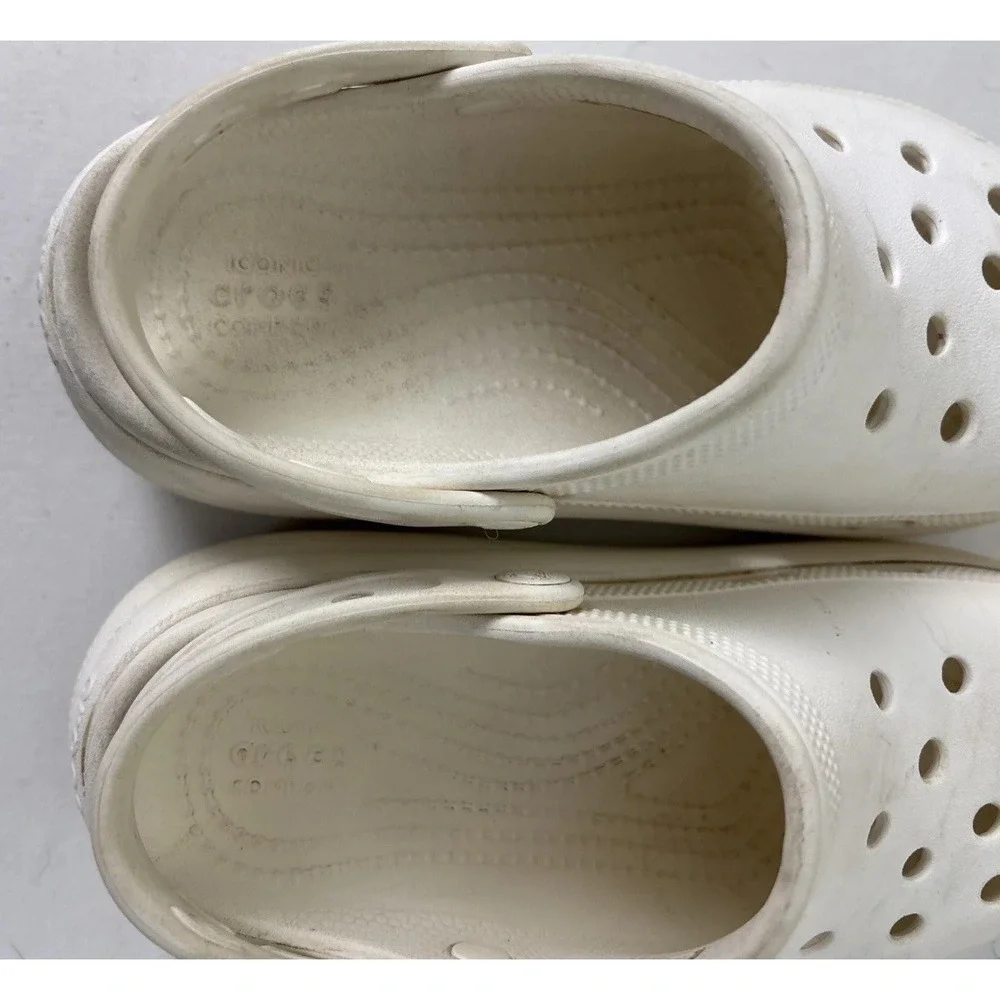 Crocs Kids Classic Cutie Crush Clog Size J3 White